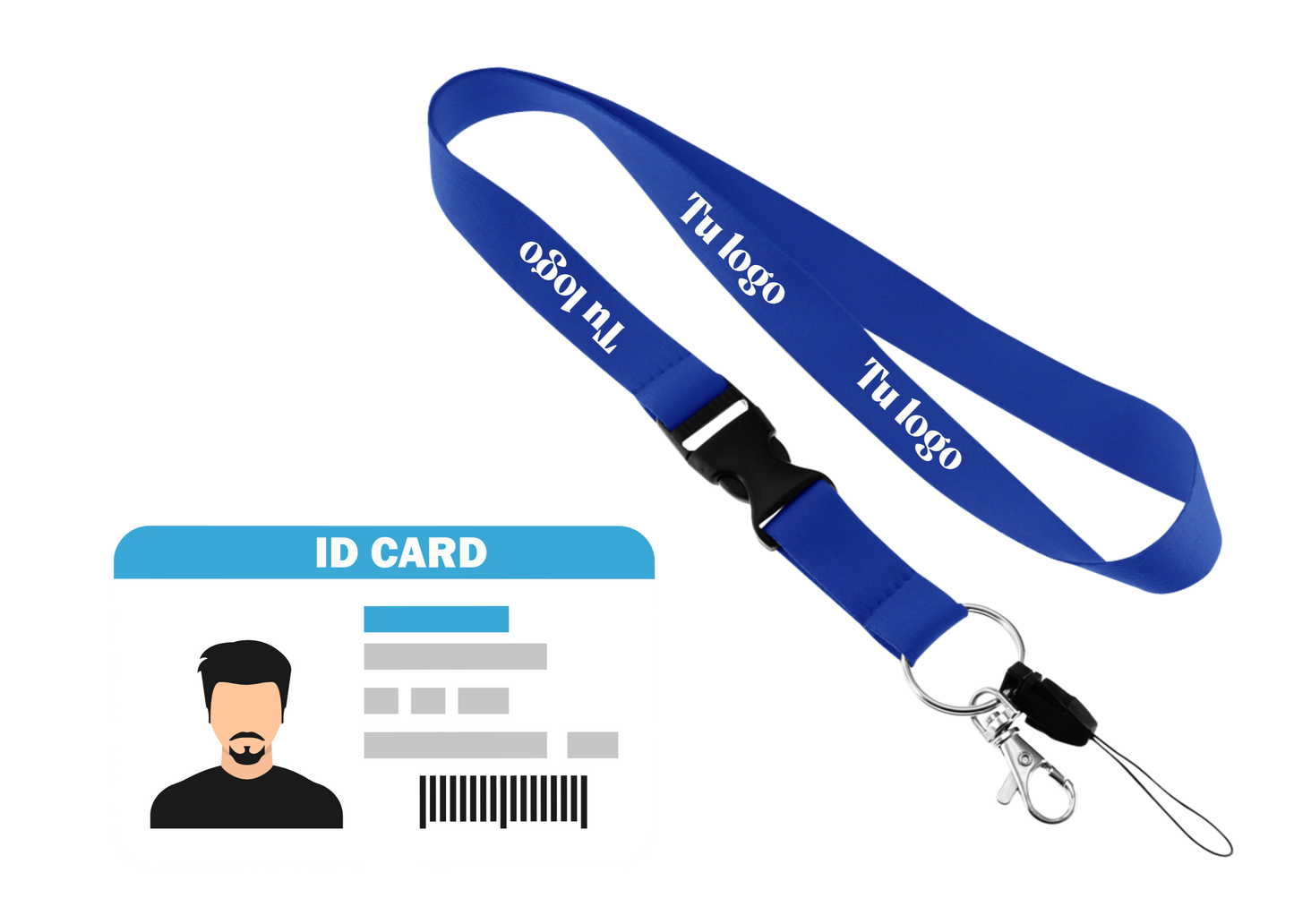 Credencial más Lanyard personalizado