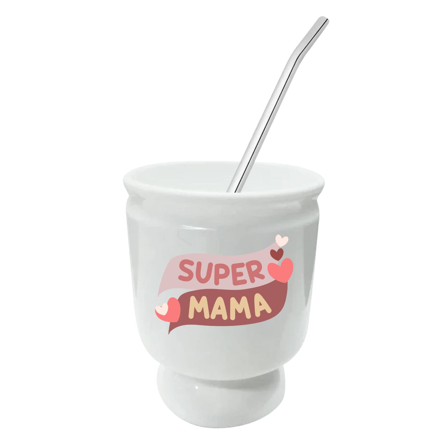 Matero cerámico estampado