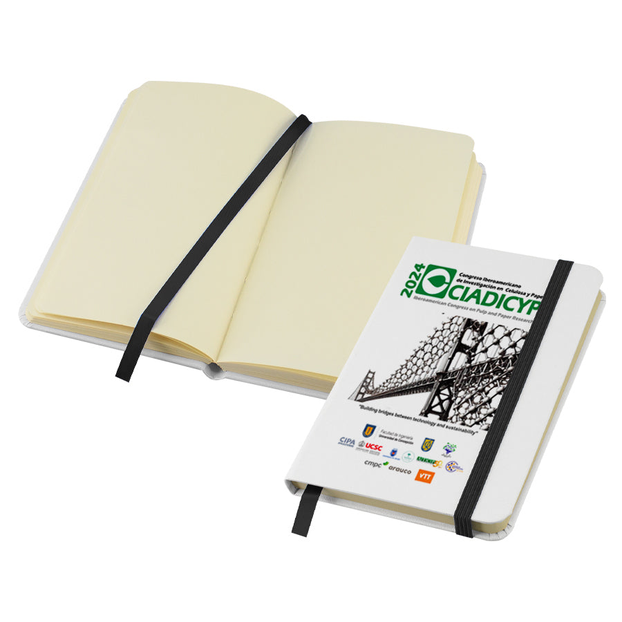 5 Libreta PU White con logo