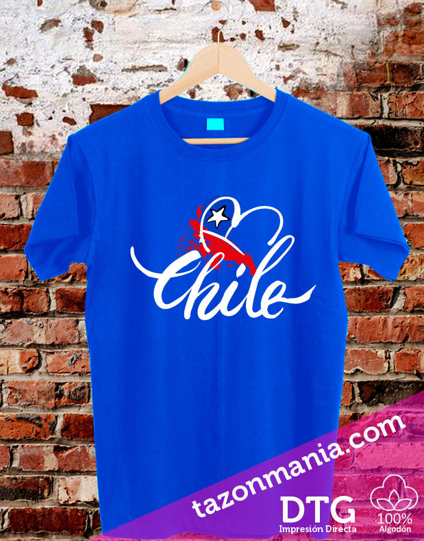 Poleras con diseños de Chile