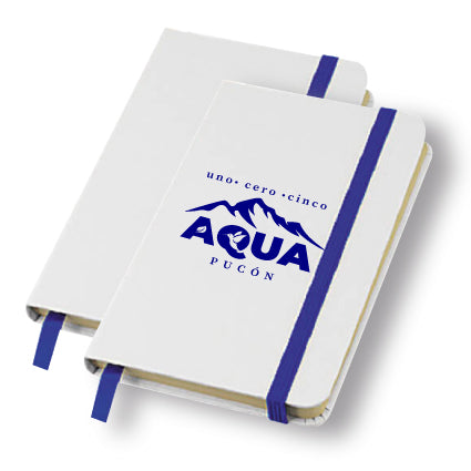 5 Libreta PU White con logo