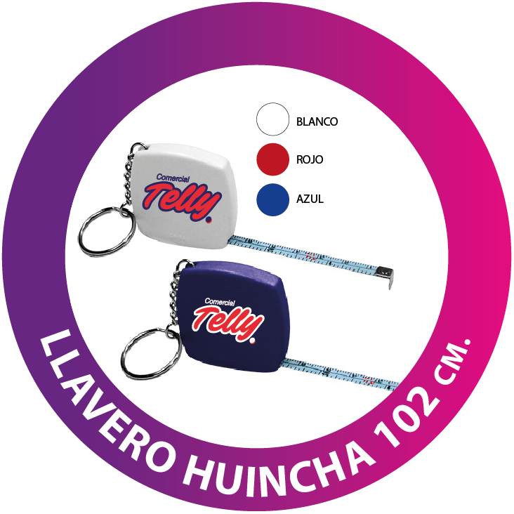 100 Llaveros Huincha de medir