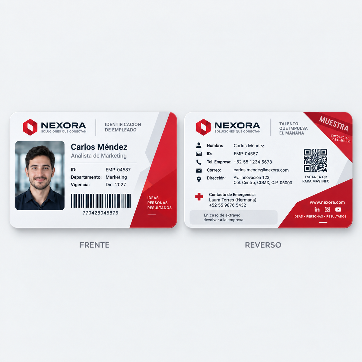 Credencial PVC Personalizada con Impresión UV