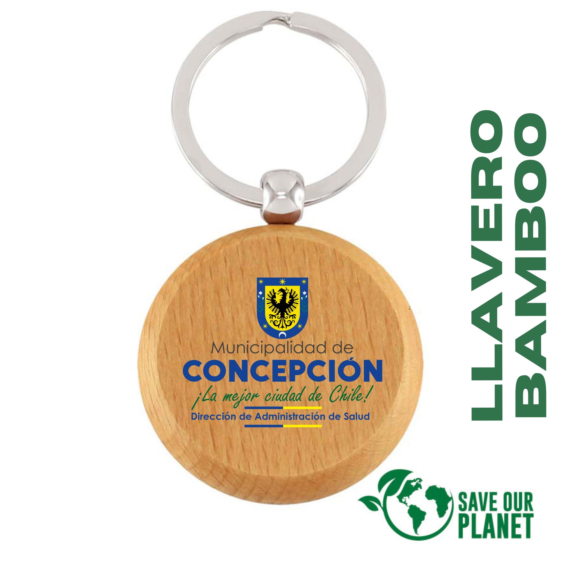 Llavero Bamboo Redondo