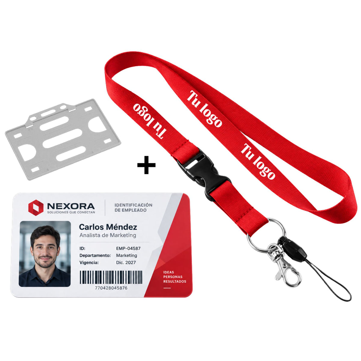 Kit Credencial  Impreso + lanyard estampado