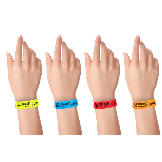 Pulseras Tyvek Personalizadas – Pack 50 Unidades