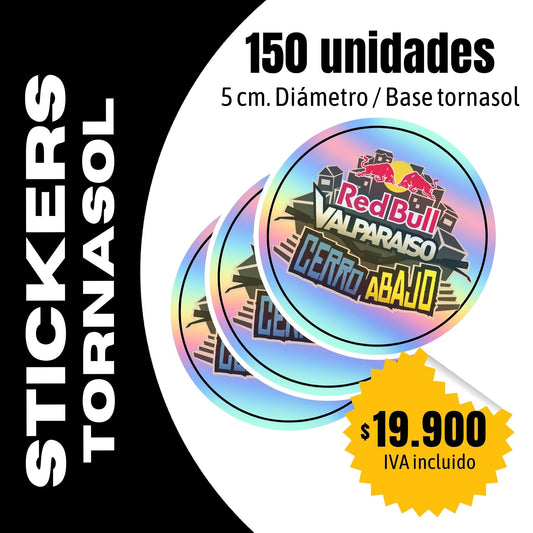 150 Stickers Tornasol