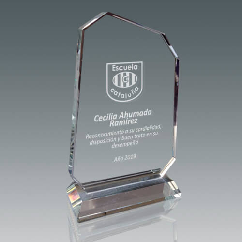 Galvano de Cristal Personalizado con Grabado Láser LSA 063